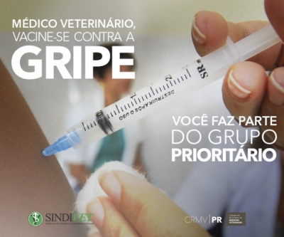 Médico veterinário, vacine-se contra a gripe: você está no grupo prioritário!