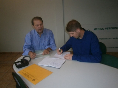 Delegado Olimpio Batista e Cesar Augusto Hoepers e o delegado