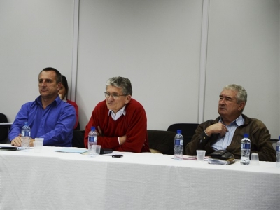 Adriano Luiz Riesemberg, Diretor de Defesa Agropecuária da ADAPAR, Norberto Ortiguara, Secretário da Agricultura, Aurelino Menarim, Secretário Executi